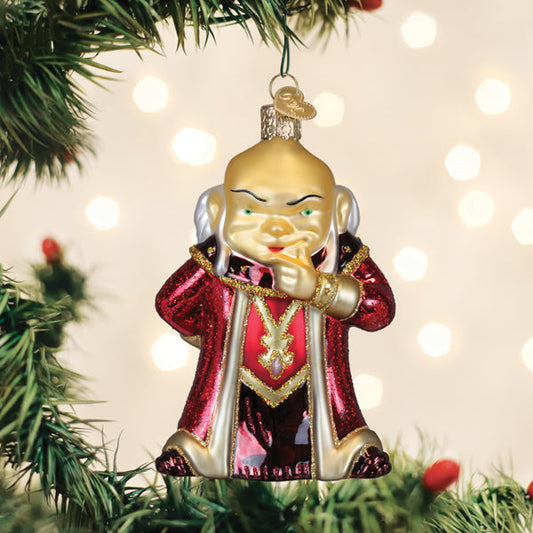 Dungeon Master glass ornament from the Dungeons & Dragons cartoon in red robe