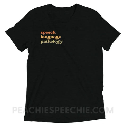 Earthy SLP Tri-Blend Tee - Solid Black Triblend / S - peachiespeechie.com