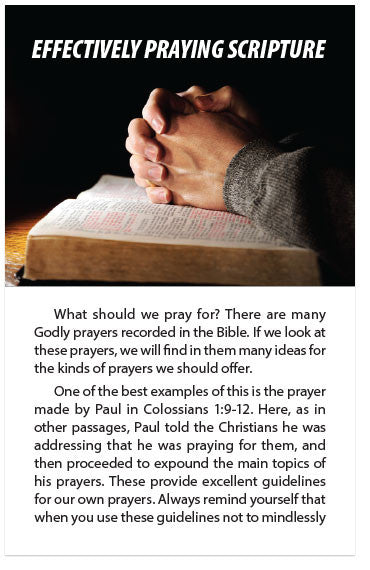 Effectively Praying Scripture (NIV) (Preview page 1)