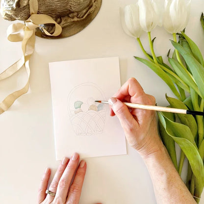 Emily Lex Studios Watercolor Paintable Notecards Easter