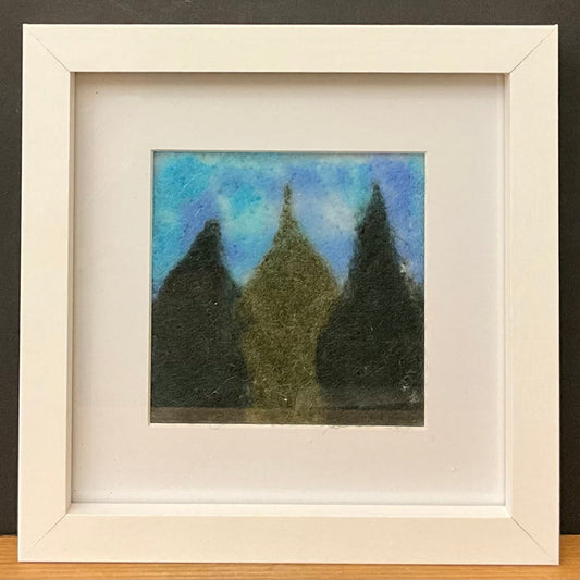 "Evergreens" Hand Felted Painting