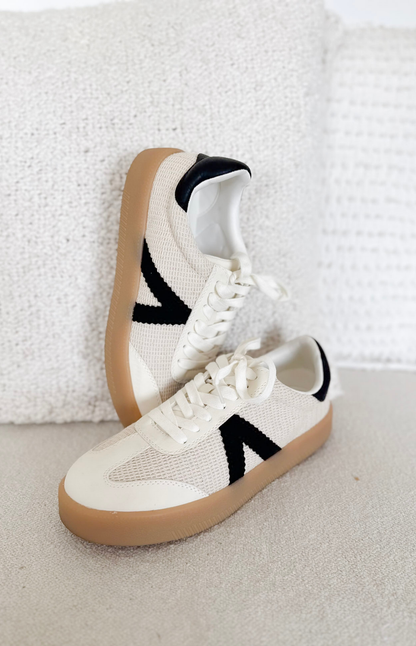 Everyday Cream & Black MIA Sneakers