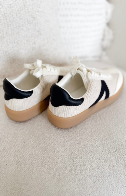 Everyday Cream & Black MIA Sneakers