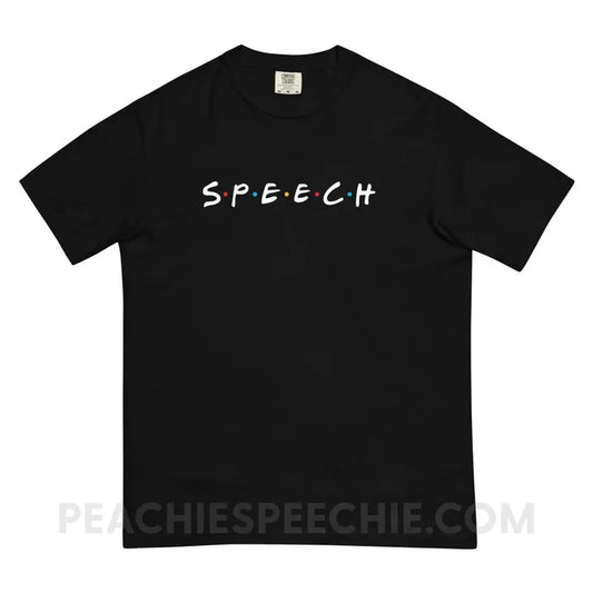 Friends Speech Comfort Colors Tee - Black / S - peachiespeechie.com