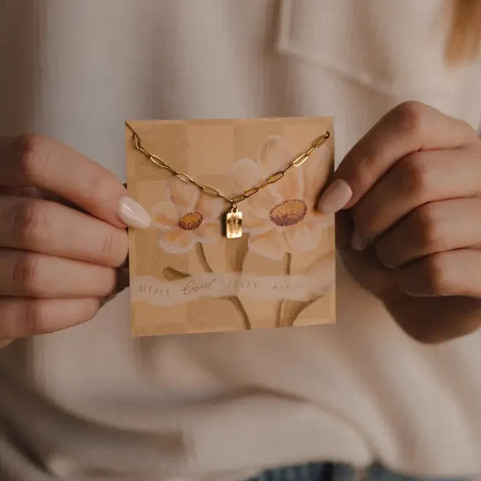 Fully Known Mini Tag Necklace