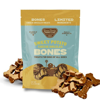 Gaines Family Farmstead - Sweet Potato Cheese Drizzled Bones - Dog Treats