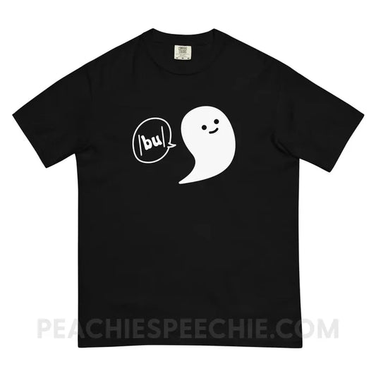 Ghosty Says /bu/ Comfort Colors Tee - Black / S - peachiespeechie.com