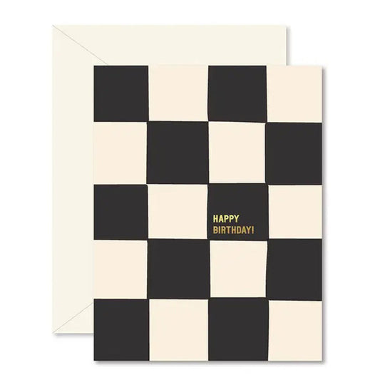 GINGER P DESIGNS | Chessboard Birthday Card