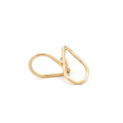 Hammered Teardrop Stud Earrings