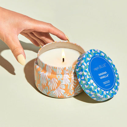 CAPRI BLUE - Havana Vanilla Pattern Play Travel Tin, 8.5 oz