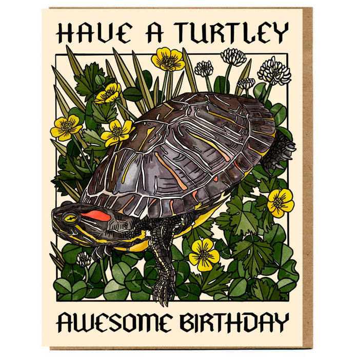 Have A Turtley Awesome Birthday Card - 318 Art & Frame