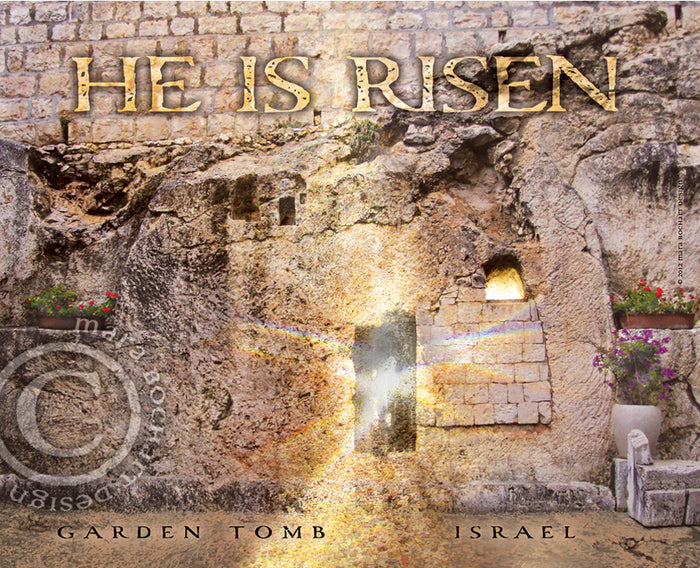 He Is Risen - premium canvas