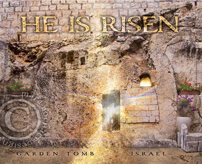 He Is Risen - premium canvas