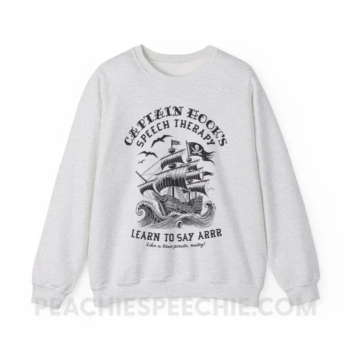 Hook’s Speech Therapy Classic Sweatshirt - Ash / S - peachiespeechie.com