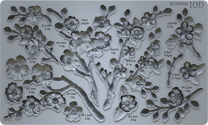 IOD Decor Mould Blossom 6x10" by Iron Orchid Designs