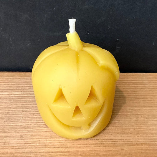 Jack O Lantern Beeswax Candle
