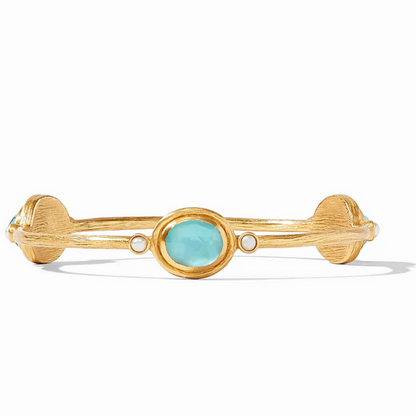 Julie Vos - Simone Iridescent Bahama Blue Bangle