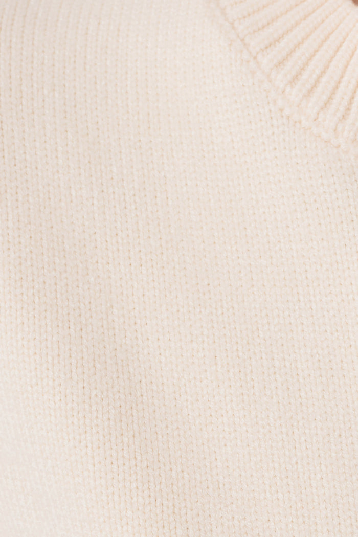 Lara Knit Cardigan With Scarf - Ivory