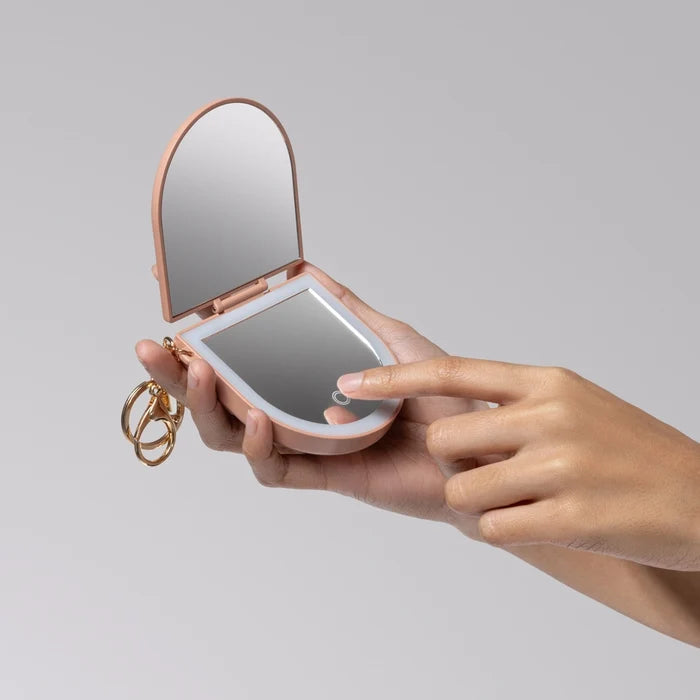 LED Compact Mirror Keychain