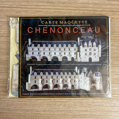Lot 3 Editions Mirontaine Carte Maquette 3D Cards Chenonceau Azay Rideau Ship - NextStage Vintage