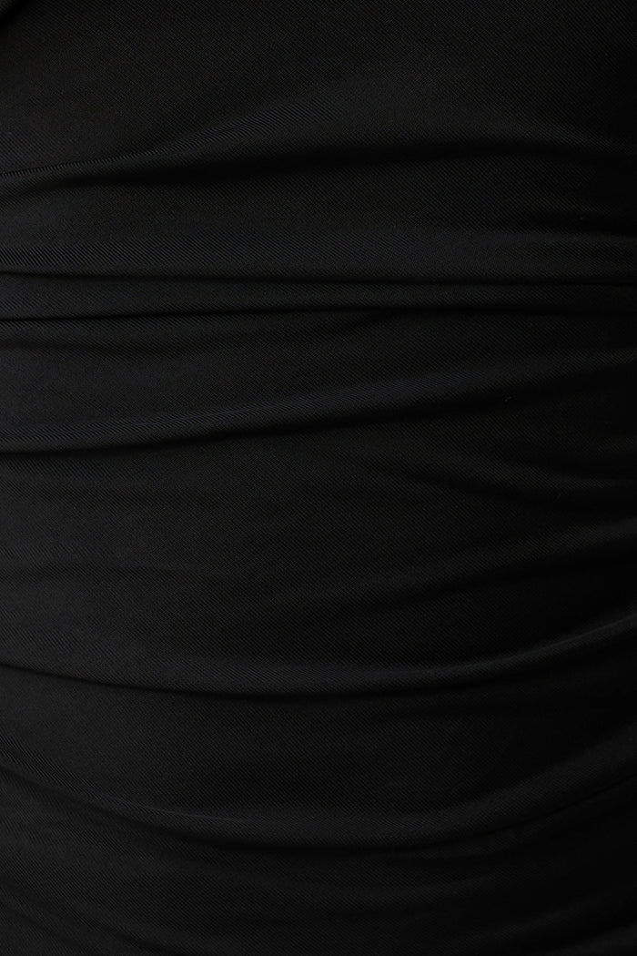 Luu Off Shoulder Slinky Top - Black
