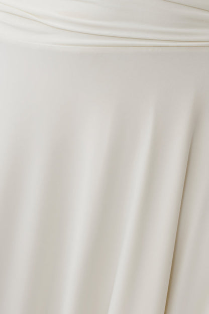 Luu Slinky Midi Skirt - Ivory