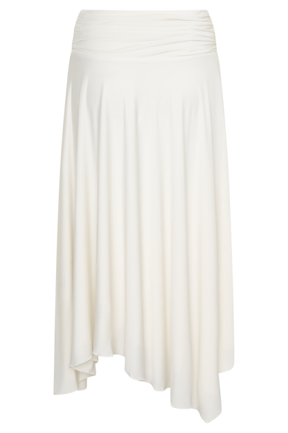 Luu Slinky Midi Skirt - Ivory