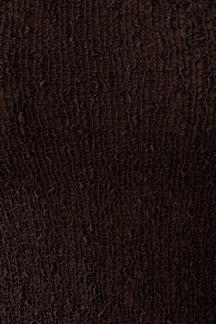 Mattais Boucle Knit Top - Dark Chocolate