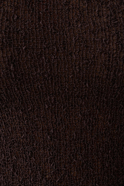 Mattais Boucle Knit Top - Dark Chocolate