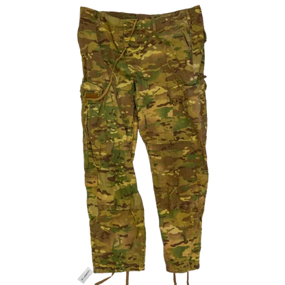 Multi Camo ACU Cut Yellow Dyed Trousers - Film Production Used - Combat Trousers