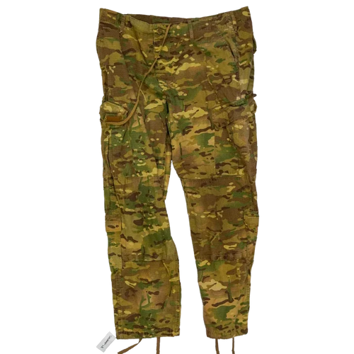 Multi Camo ACU Cut Yellow Dyed Trousers - Film Production Used - Combat Trousers