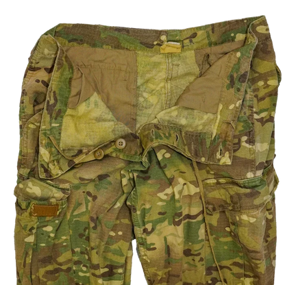 Multi Camo ACU Cut Yellow Dyed Trousers - Film Production Used - Combat Trousers