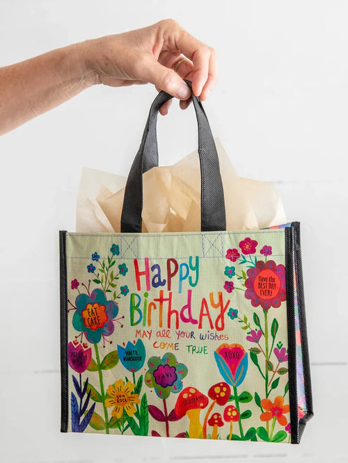Natural Life Medium Happy Bag Happy Birthday Set of 2