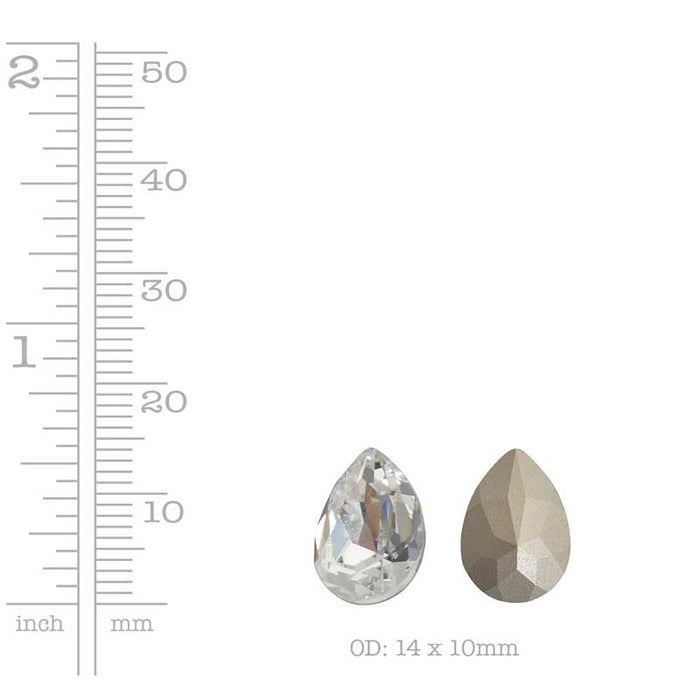 Nunn Design-14mm Pear Preciosa Crystals