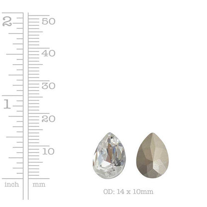 Nunn Design-14mm Pear Preciosa Crystals