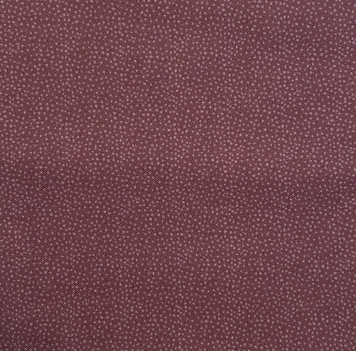 Peace and Joy 80620-16 Snowstorm - burgundy cotton fabric with tone-on-tone pin dots