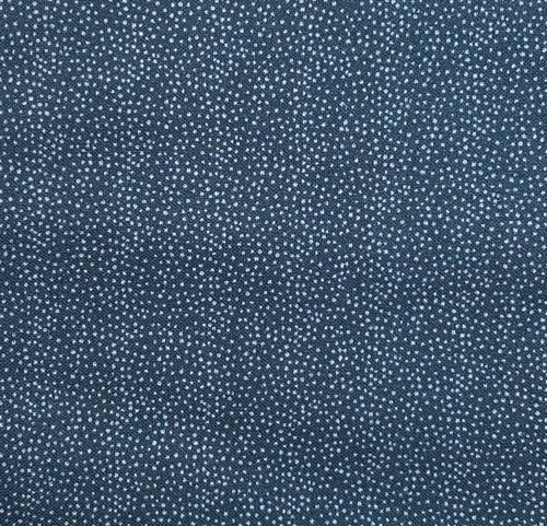 Peace and Joy 80620-18 Snowstorm - blue cotton fabric with tone-on-tone pin dots