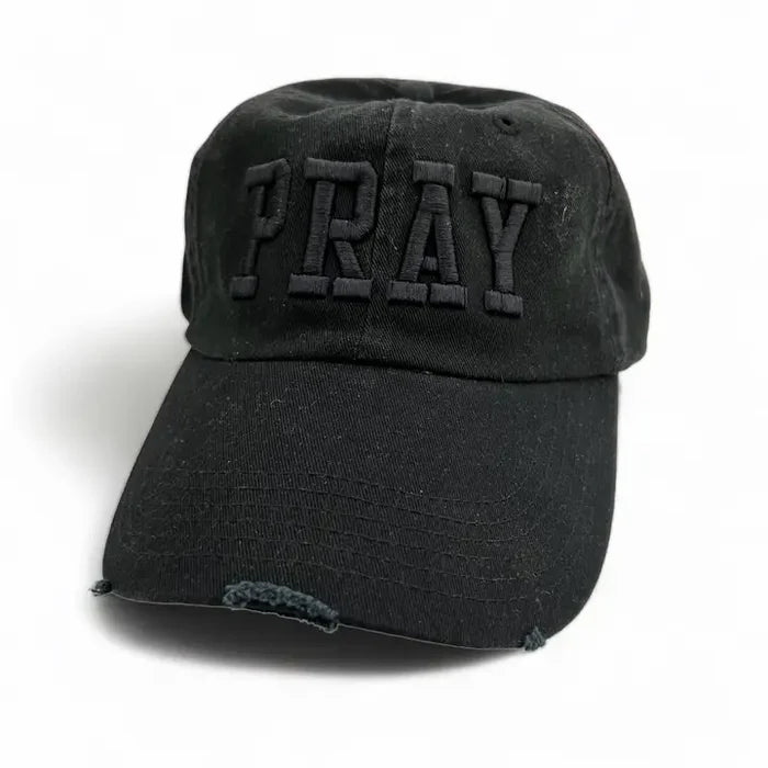 Pray Distressed Baseball Hat