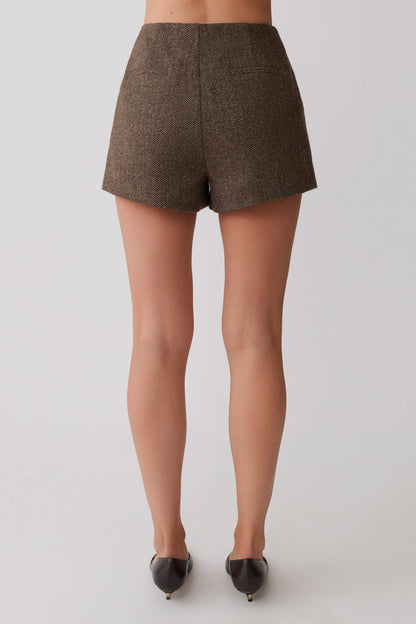 Romy Suiting Short - Herringbone