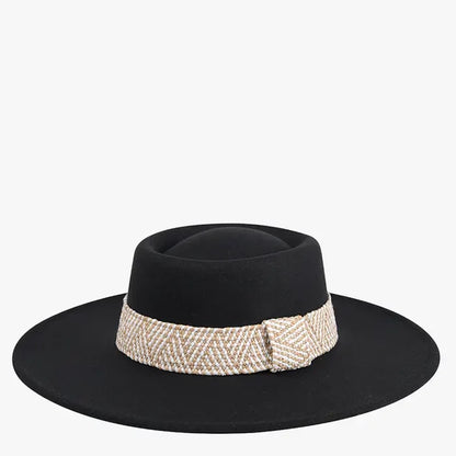Stevie Boho Trim Felt Hat