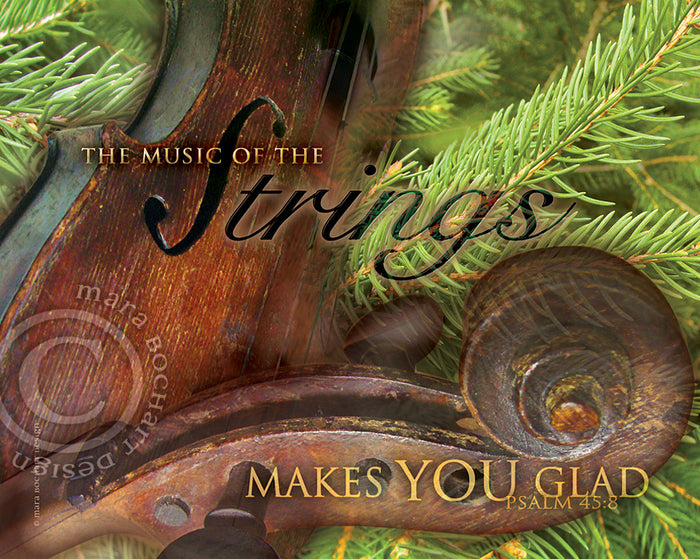Strings - frameable print