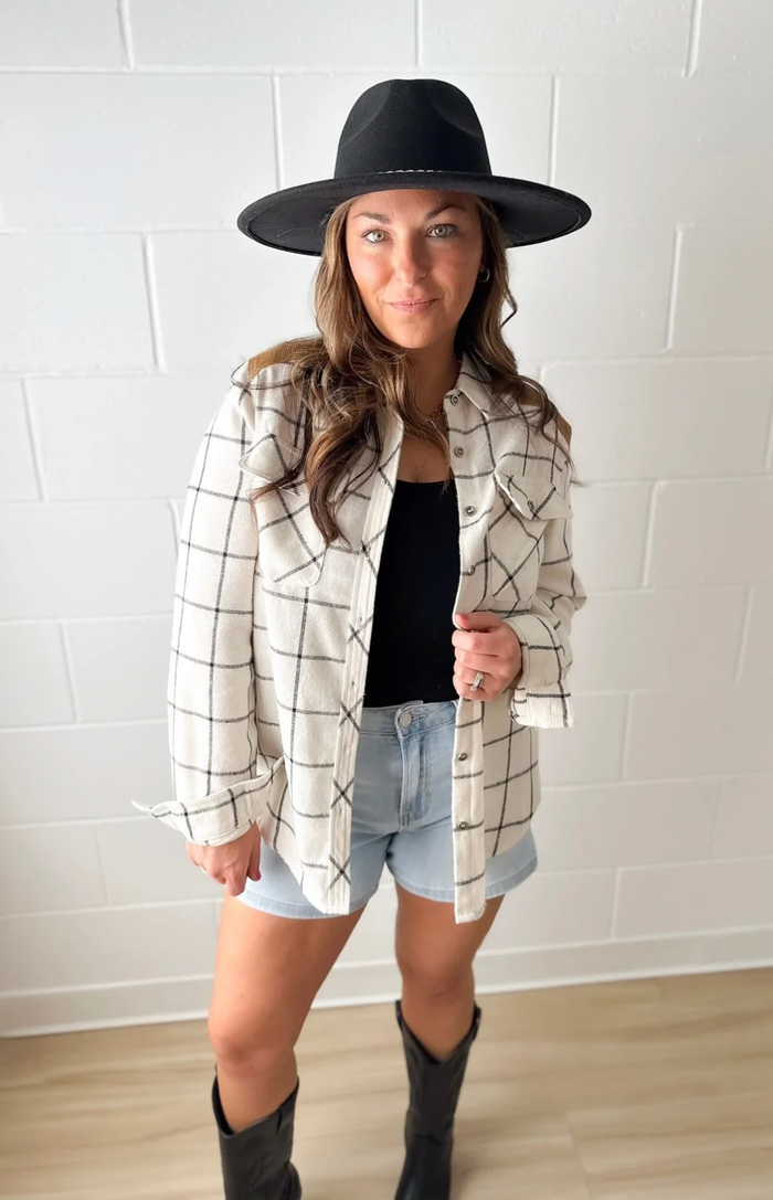 Suede Shoulder & Elbow Patch Button Down Shirt