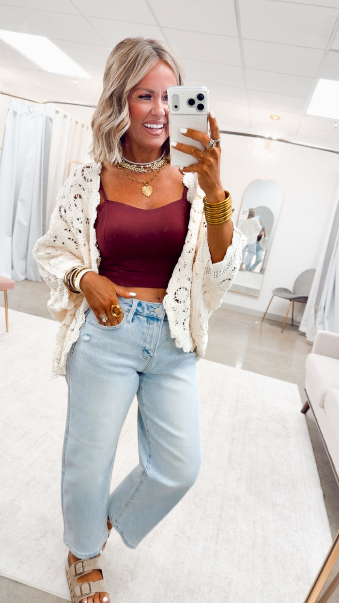 The Dani High Rise Crop Barrel Jean