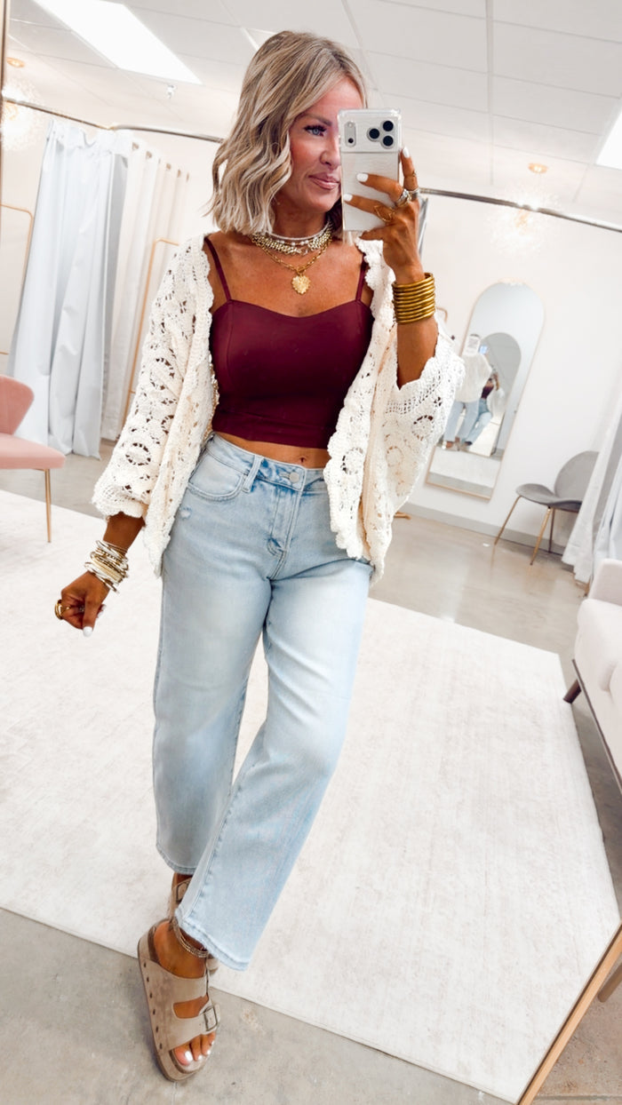 The Dani High Rise Crop Barrel Jean