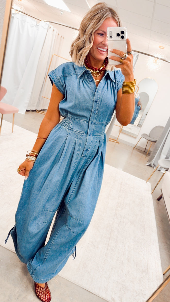 The Harper Side Cinch Jumpsuit