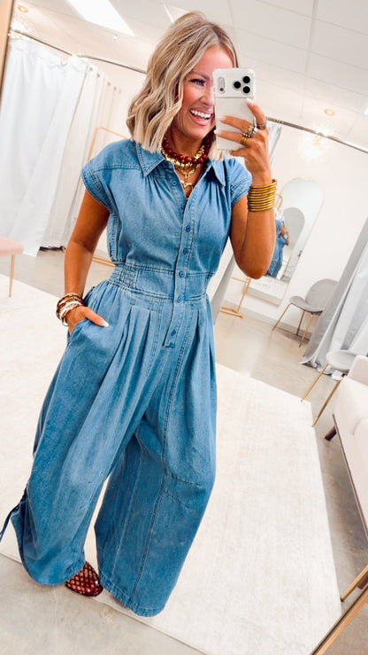 The Harper Side Cinch Jumpsuit
