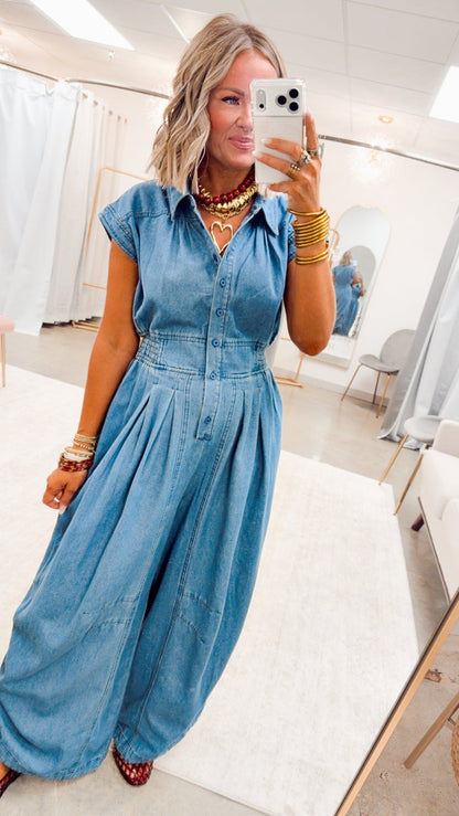 The Harper Side Cinch Jumpsuit