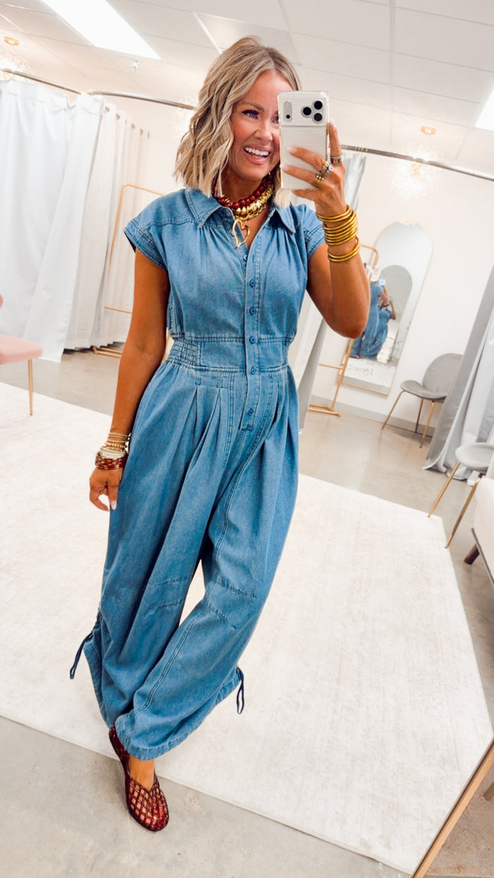The Harper Side Cinch Jumpsuit