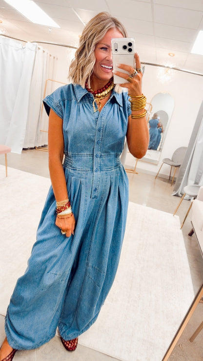 The Harper Side Cinch Jumpsuit
