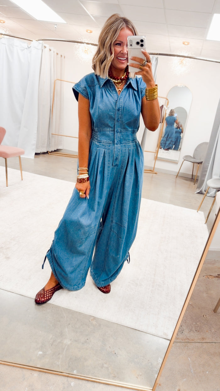 The Harper Side Cinch Jumpsuit